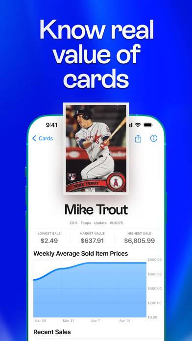Cardstock: Sports Card Scanner App screenshot