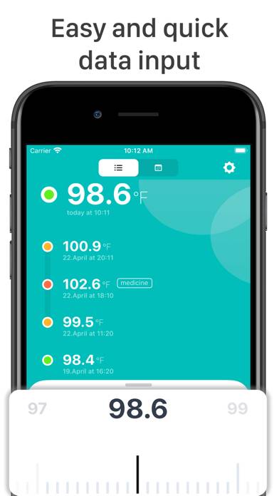 Thermometer Body Temp 98.6 App screenshot #2