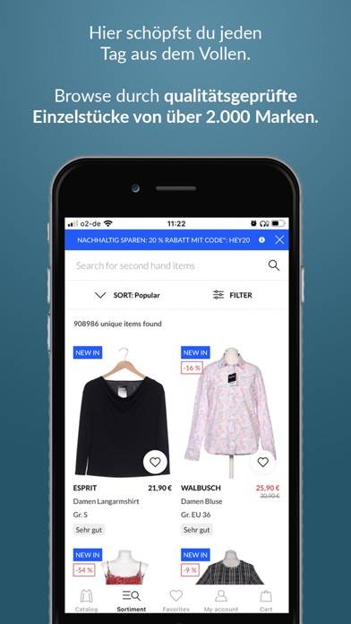 Momox fashion App-Screenshot