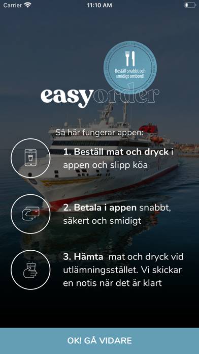 Easy Order Destination Gotland App screenshot #1