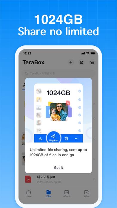 TeraBox: Cloud Storage Space Captura de pantalla de la aplicación #2