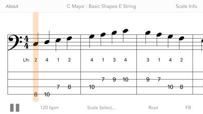 Scales For Bass Guitar Captura de pantalla de la aplicación #6