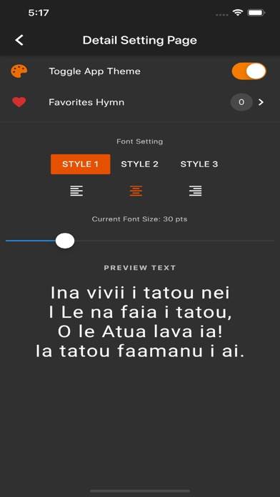 Samoan Hymn App screenshot #3