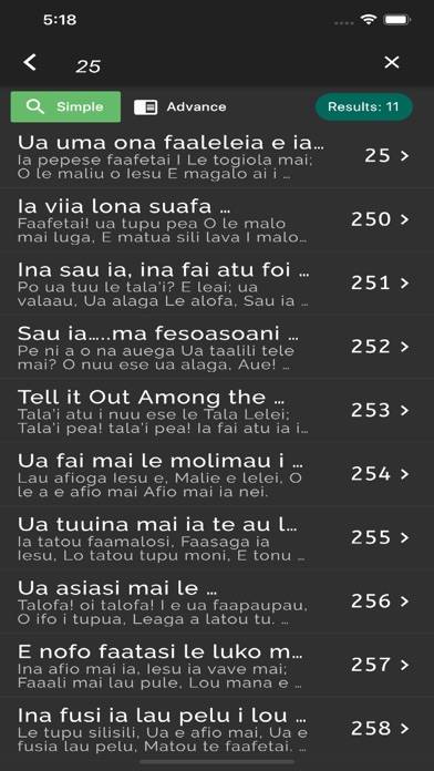 Samoan Hymn App screenshot #4
