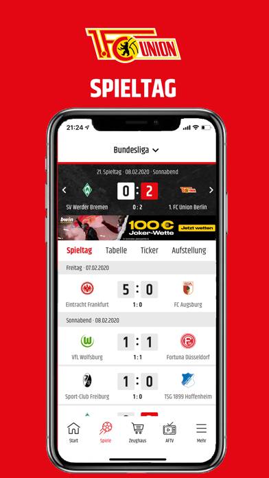 1. FC Union Berlin App-Screenshot #3