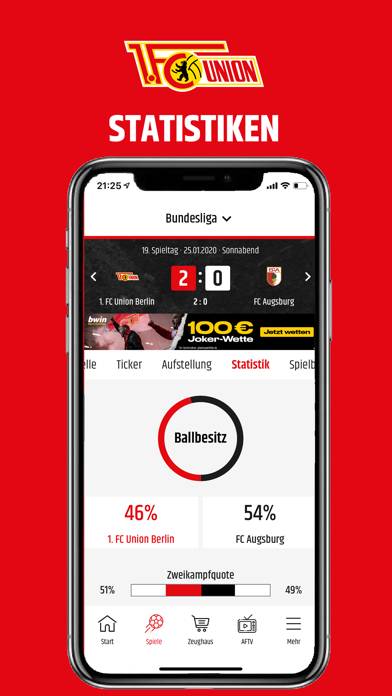 1. FC Union Berlin App-Screenshot #5