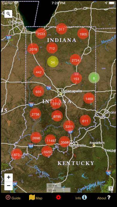 Indiana Mushroom Forager Map! App screenshot #1