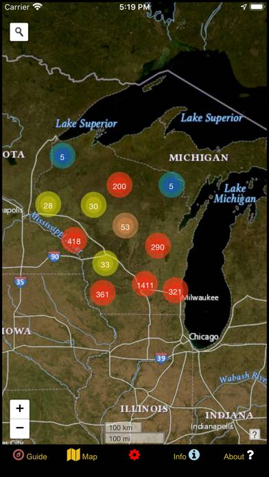 Wisconsin Mushroom Forager Map App screenshot #2