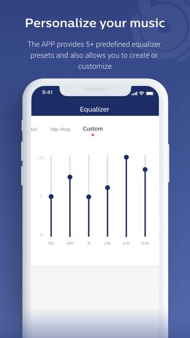 Philips Headphones Schermata dell'app
