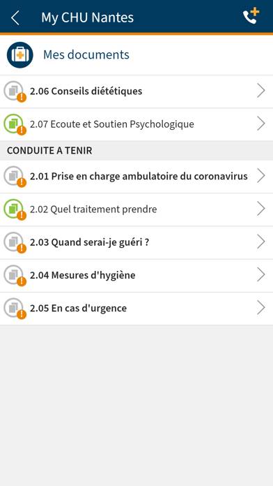 My CHU Nantes Capture d'écran de l'application #4