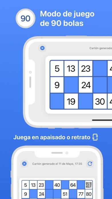 Cartones!! de bingo captura de pantalla del juego