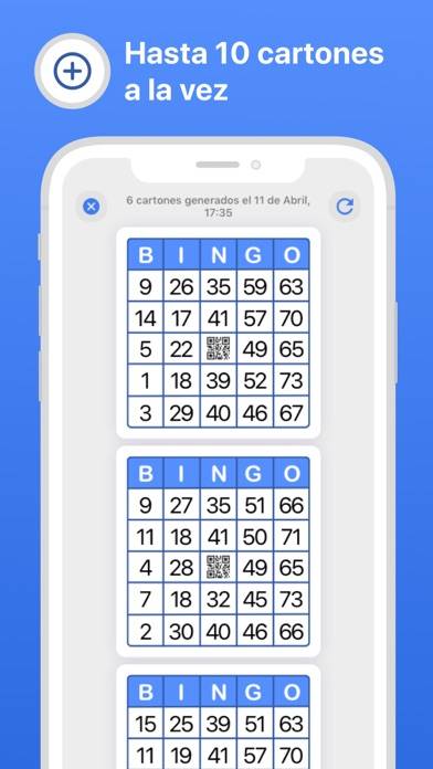 Cartones!! de bingo captura de pantalla del juego