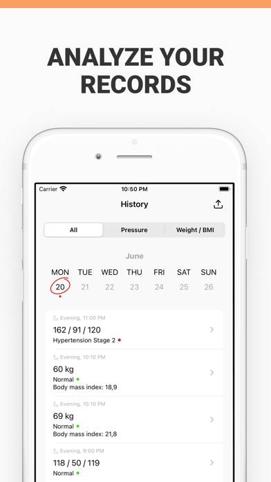 Blood Pressure Monitor: Health Schermata dell'app #6
