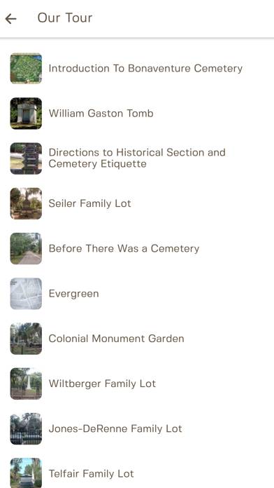 Bonaventure Cemetery Tours App-Screenshot #3