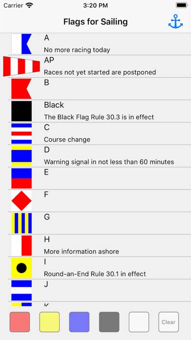 Flags for Sailing skärmdump