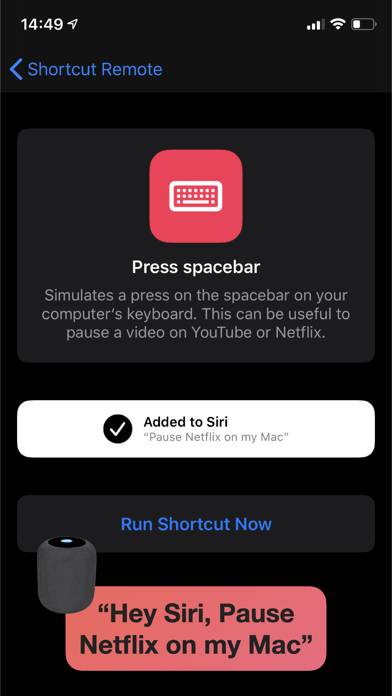 Shortcut Remote Control App-Screenshot #1