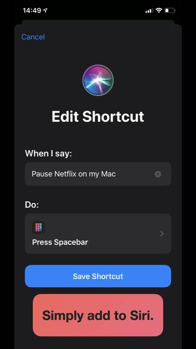 Shortcut Remote Control App-Screenshot