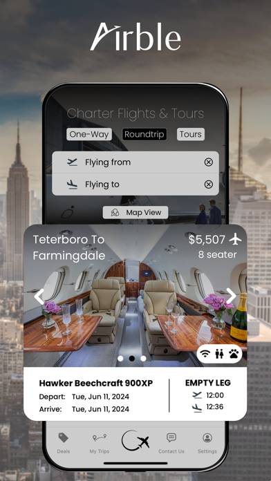 Airble: Charter Flight Booking App screenshot #1