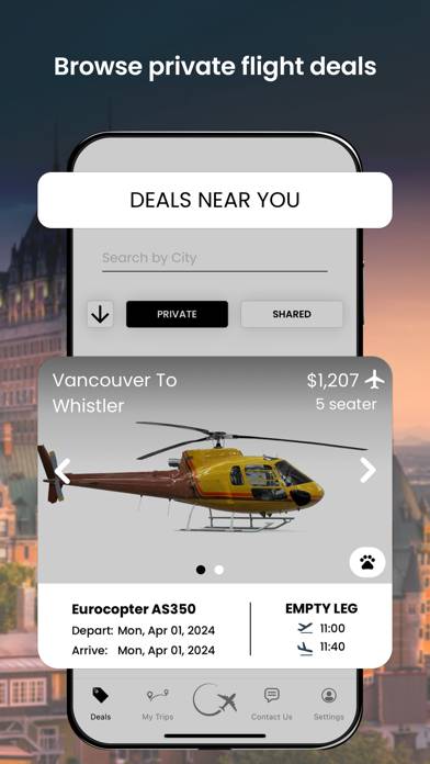 Airble: Charter Flight Booking App screenshot #2