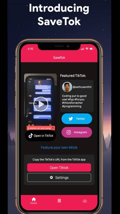 SaveTok App-Screenshot #1