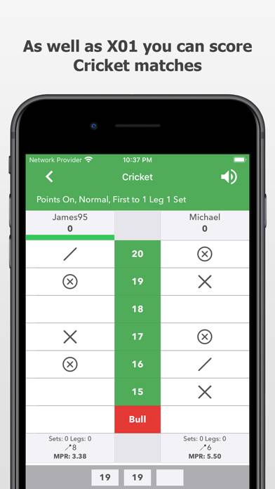 Darts Scoreboard: Scorekeeper Capture d'écran de l'application #2