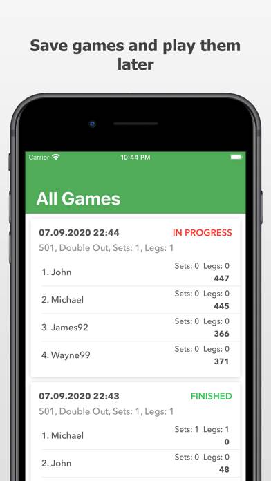 Darts Scoreboard: Scorekeeper Captura de pantalla de la aplicación #5