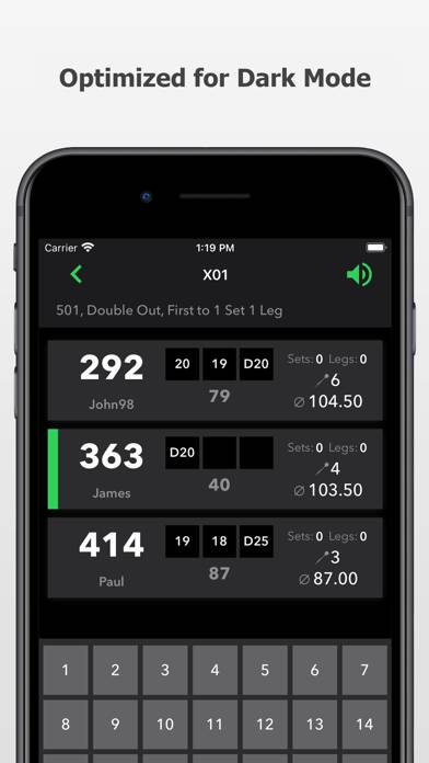 Darts Scoreboard: Scorekeeper Schermata dell'app #6