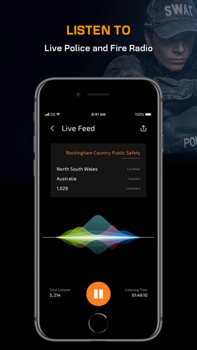 Police Scanner App, live radio screenshot