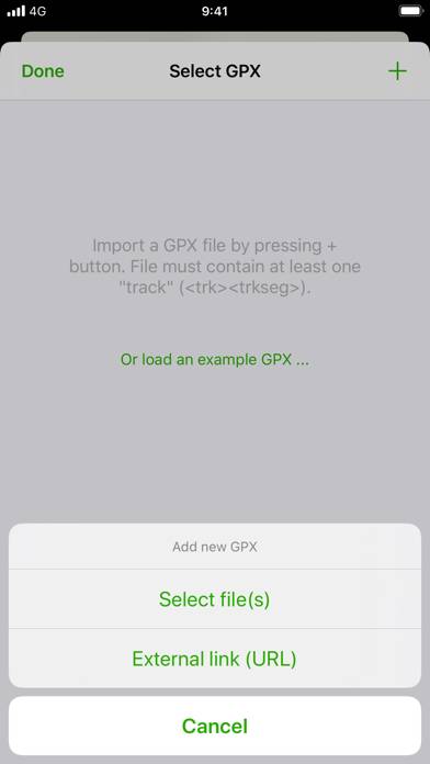 GPX viewer App skärmdump #5