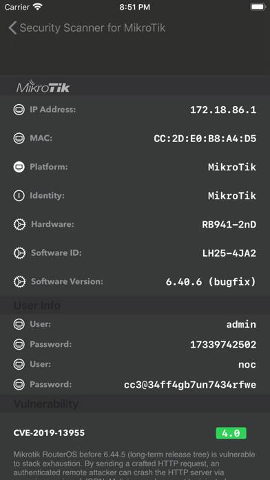 MikSec for MikroTik capture d'écran