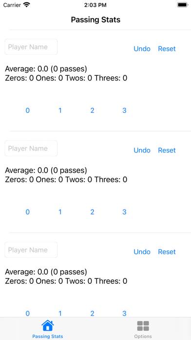 Volleyball Passing Stats App screenshot #1