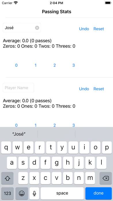Volleyball Passing Stats App screenshot #2