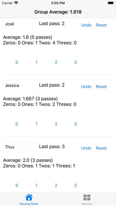 Volleyball Passing Stats App screenshot #3