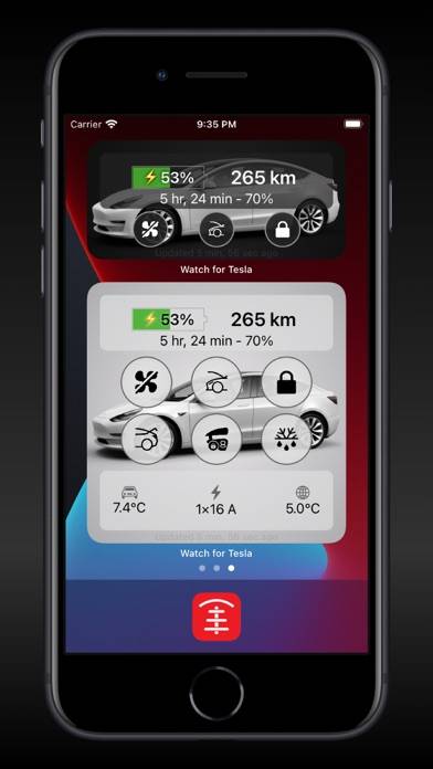 Watch app for Tesla Schermata dell'app #2