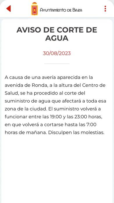 Baza Captura de pantalla de la aplicación