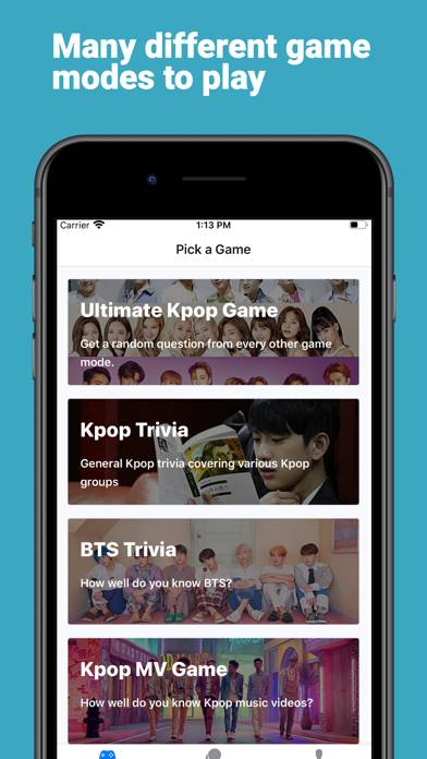 Kpop Quiz for K-pop Fans Captura de pantalla de la aplicación #1