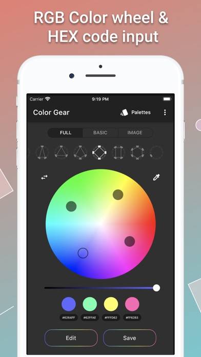 Color Gear: Palette of harmony Captura de pantalla de la aplicación #1