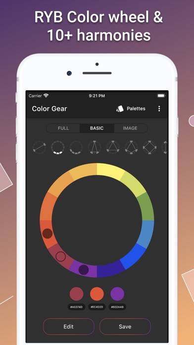 Color Gear: Palette of harmony App screenshot