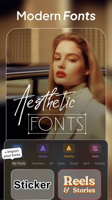 LOOMY: Fonts, Captions, Editor App screenshot #1