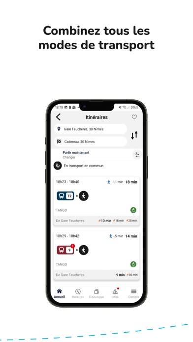 TangoBus Capture d'écran de l'application