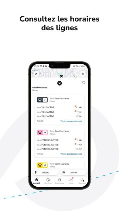 TangoBus Capture d'écran de l'application