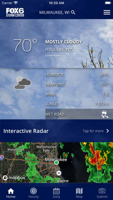 FOX6 Milwaukee: Weather App screenshot