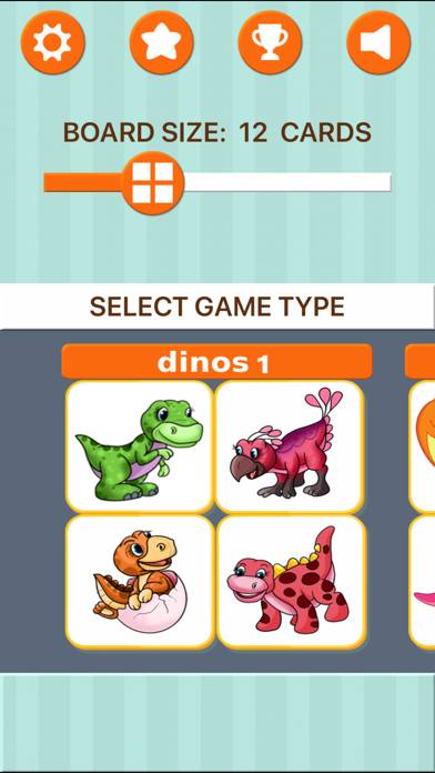 Dinosaur Memory Games for Kids App screenshot #2
