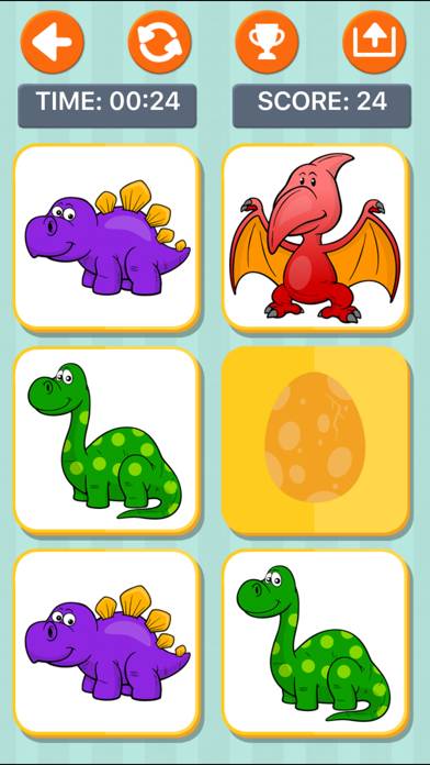Dinosaur Memory Games for Kids App screenshot #3