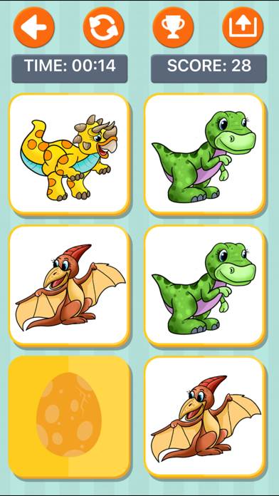 Dinosaur Memory Games for Kids App screenshot #5