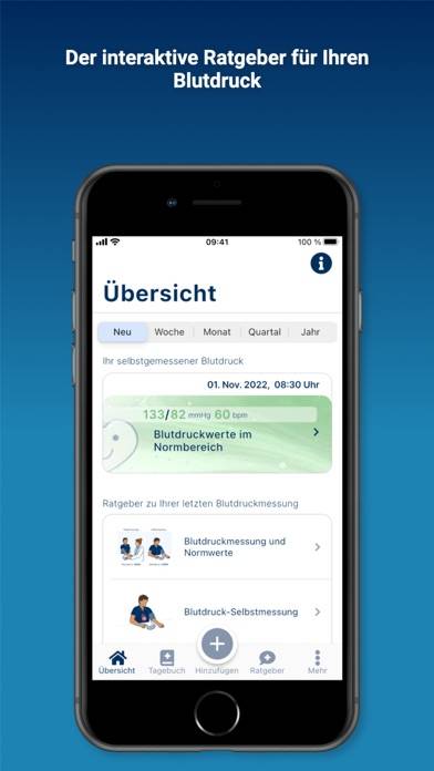 Hypertonie.App für Blutdruck Bildschirmfoto