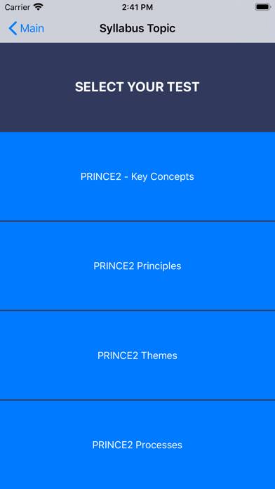 PRINCE2 Exam Prep Captura de pantalla de la aplicación #4