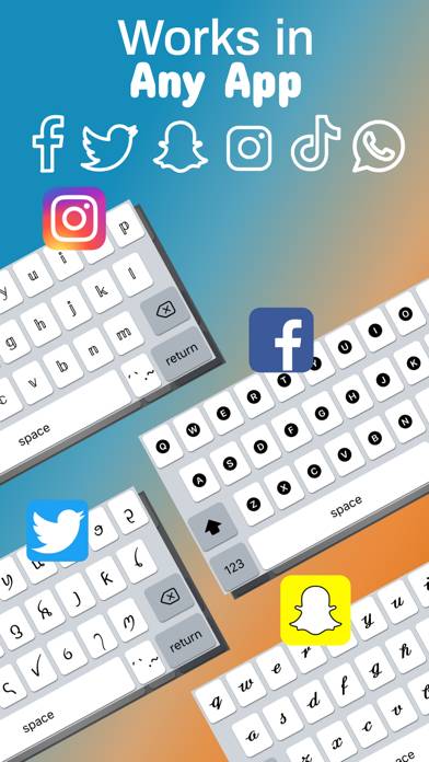 Font Keyboard App skärmdump #1