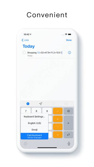 Calculator Keyboard Schermata dell'app #2