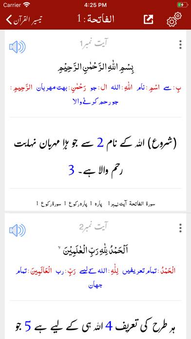 Taiseer ul Quran -Tafseer-Urdu App screenshot